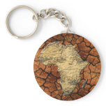 Map of AFRICA Parched Earth Collection