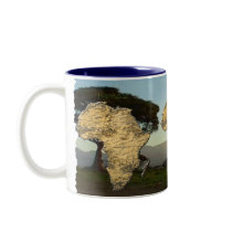 Map of AFRICA Series Coffee Mugs