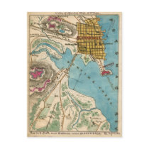Map of Alexandria VA and Neighbour Cities Post Card
