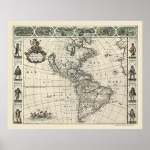 Map of America by Frederick de Wit 1660