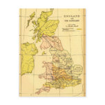 Map of Ancient Britain Postcard