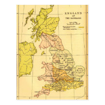 Map of Ancient Britain Postcard
