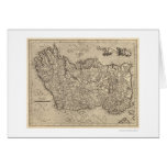 Map of Ancient Ireland by Mercator 1580 Greeting Card