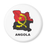Map Of Angola Fridge Magnet