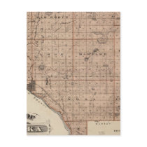 Map of Anoka County, Minnesota Post Card