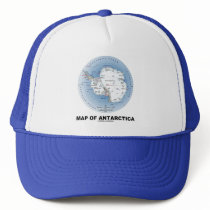 Map Of Antarctica (Geography) Trucker Hat