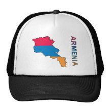 Map Of Armenia Mesh Hats