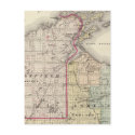 Map of Ashland and Bayfield counties postcards