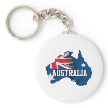 Map Of Australia Key Chain
