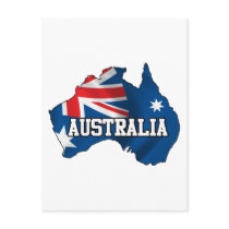 Map Of Australia Postcard