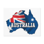 Map Of Australia postcards