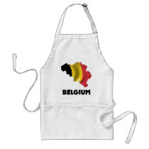 Map Of Belgium Aprons