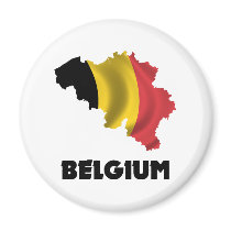 Map Of Belgium Fridge Magnets