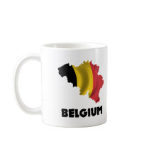Map Of Belgium Mug