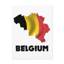 Map Of Belgium Post Card