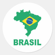 Map Of Brazil Stickers