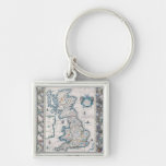 Map of British Isles 2 Keychains