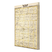 Map of Champaign County Gallery Wrap Canvas
