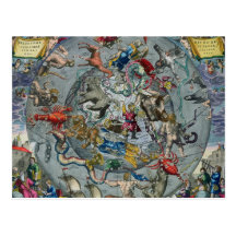 Map of Constellations of the Northern Post Cards