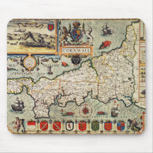 Map of Cornwall Mousepad