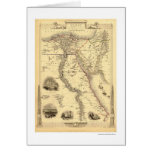 Map of Egypt and Arabia Petrea by Rapkin 1851 cards