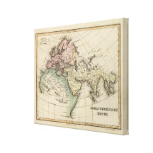 map of Europe, Northern Africa and Southeast Asia Canvas Print