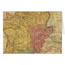 Map of Gaul Greeting Card