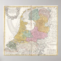 Map of Holland 1748 - by Homann Posters