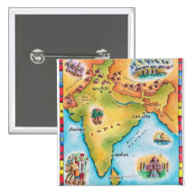 Map of India Button