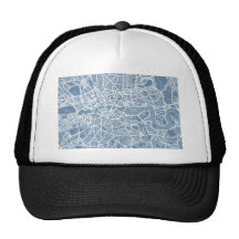 Map of London Map Trucker Hats