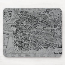 Map of Madrid Mouse Pads