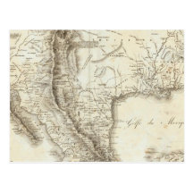 Map of Mexico and neighbouring countries Post Cards