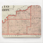 Map of Ohio County with City of Rising Sun Mousepad