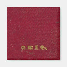 Map of Ohio Refrigerator Magnet