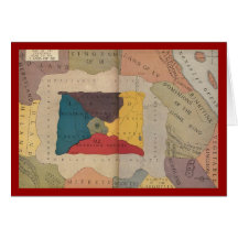 Map of Oz and surrounding countries and deserts Cards