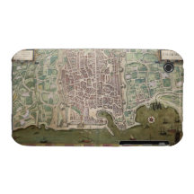 Map of Palermo, from 'Civitates Orbis Terrarum' by iPhone 3 Covers
