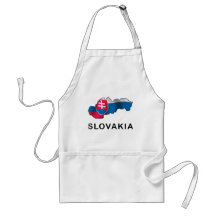Map Of Slovakia Apron