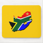 Map of South Africa SOuth African flag mousepads