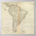 Map of South America 2 Poster