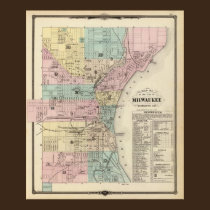 Map of the City of Milwaukee, Milwaukee Co posters
