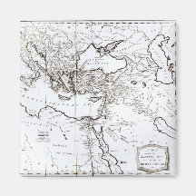 Map of the Eastern Part of the Roman Empire Magnets