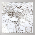 Map of the Eastern Part of the Roman Empire posters