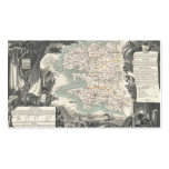 Map of the French Department of Finistere Business Cards