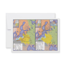 Map of the Great Northern War 1700-1721 Personalized Invitation