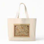 Map of the History and Romance of Wyoming Canvas Bag