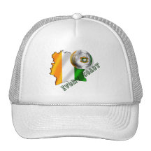 Map of the Ivory coast soccer lovers gifts Hat