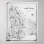 Map of the Parish of Hackney posters