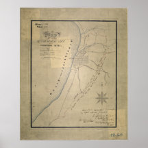 Map of the Picket Line around Vicksburg, Miss Print