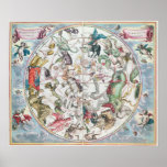 Map of the Southern Hemisphere posters