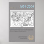 Map of the U.S. in English and Yiddish, 1912 posters